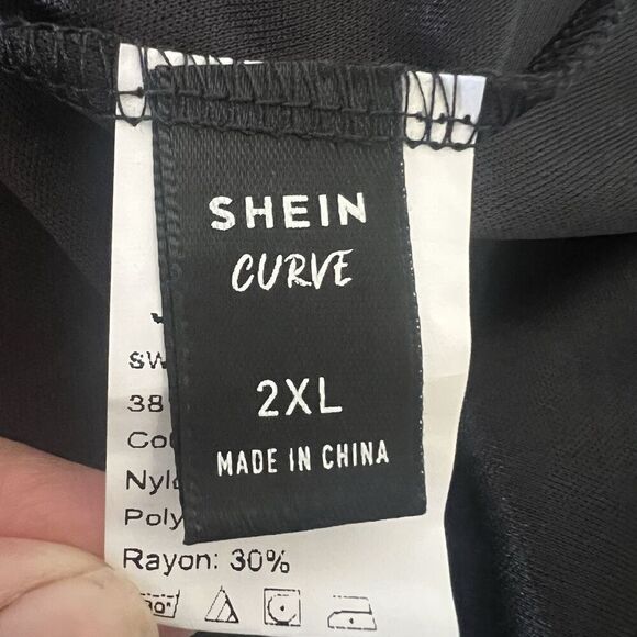 SHEIN Lace Midi Dress 2XL Multi Dark Romantic Moody Corset Style - Picture 9 of 13